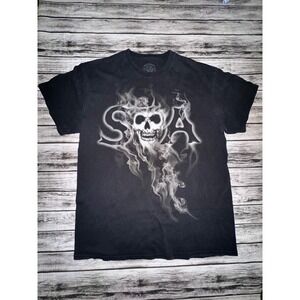 Vintage Sons of Anarchy SAMCRO T-Shirt  Black Skull Reaper Graphic Large